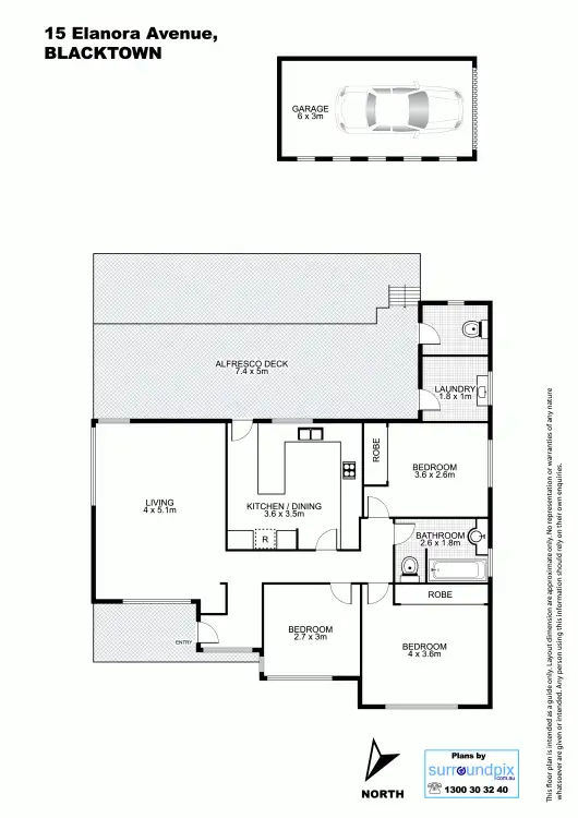 Floorplan of Homely house listing, 15 Elanora Avenue, Blacktown NSW 2148