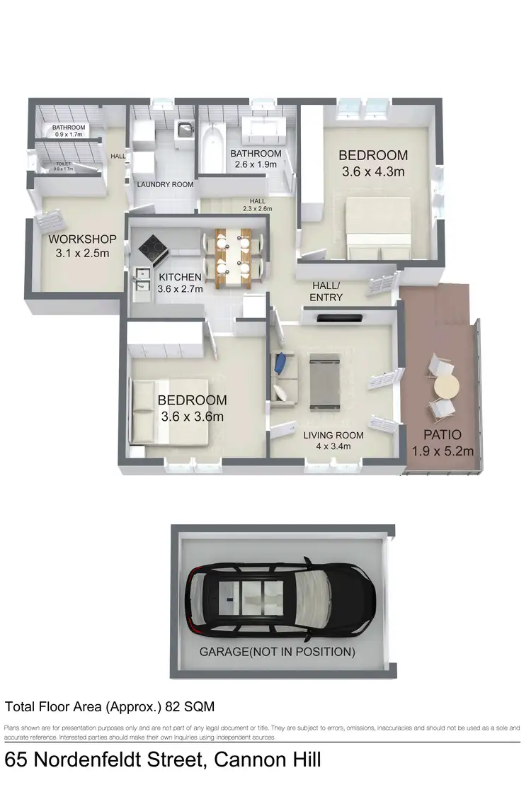 Floorplan of Homely house listing, 65 Nordenfeldt Road, Cannon Hill QLD 4170