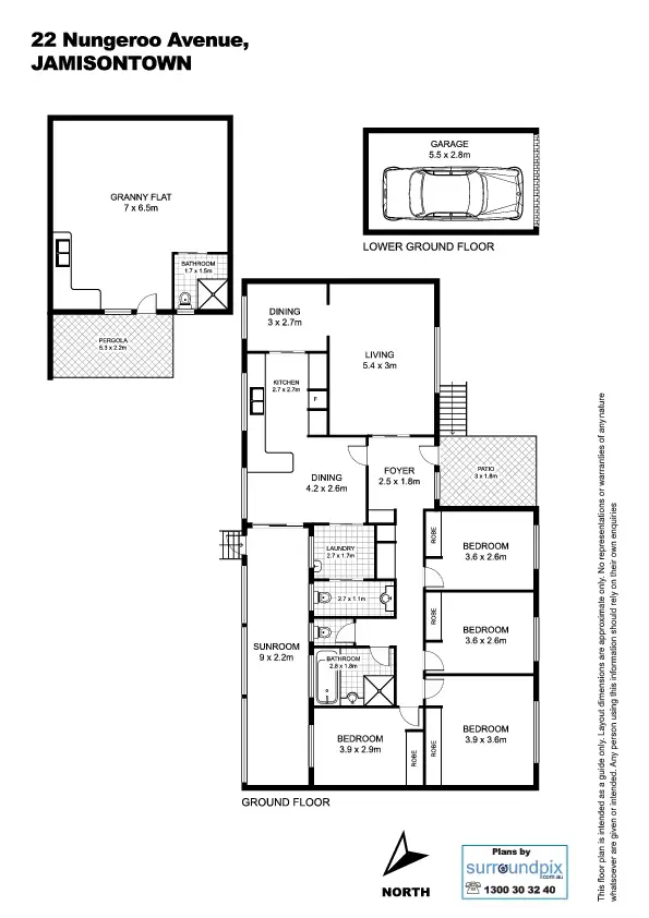 Floorplan of Homely house listing, 22 Nungeroo Avenue, Jamisontown NSW 2750