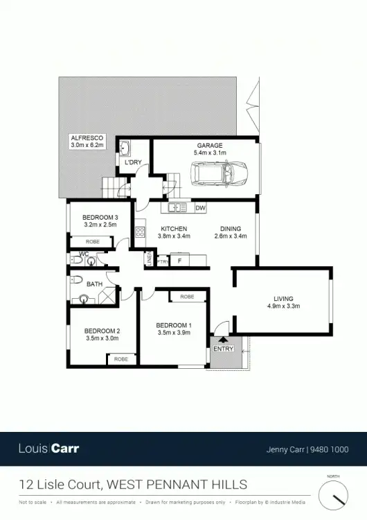 Floorplan of Homely house listing, 12 Lisle Court, West Pennant Hills NSW 2125