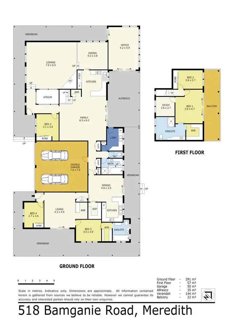 Floorplan of Homely rural property listing, 518 Bamganie Road, Meredith VIC 3333