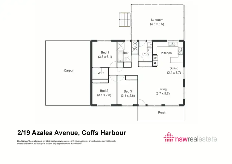 Floorplan of Homely house listing, 2/19 Azalea Avenue, Coffs Harbour NSW 2450