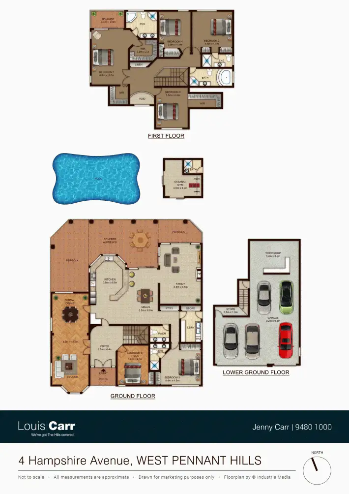 Floorplan of Homely house listing, 4 Hampshire Avenue, West Pennant Hills NSW 2125