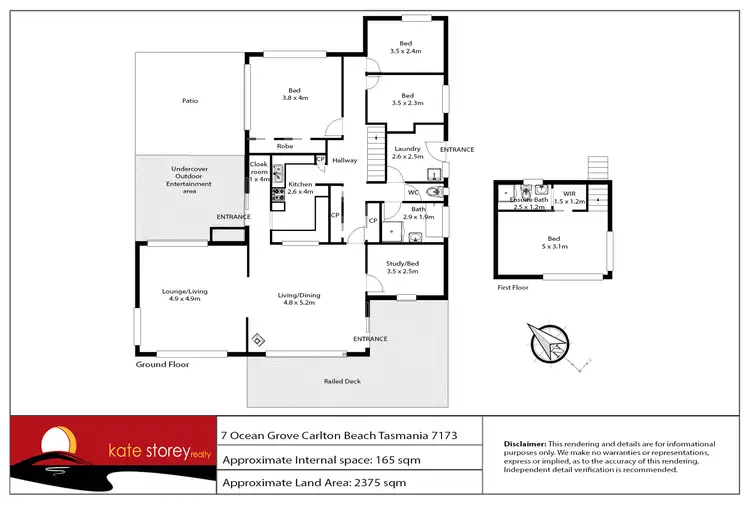 Floorplan of Homely house listing, 7 Ocean Grove, Carlton TAS 7173