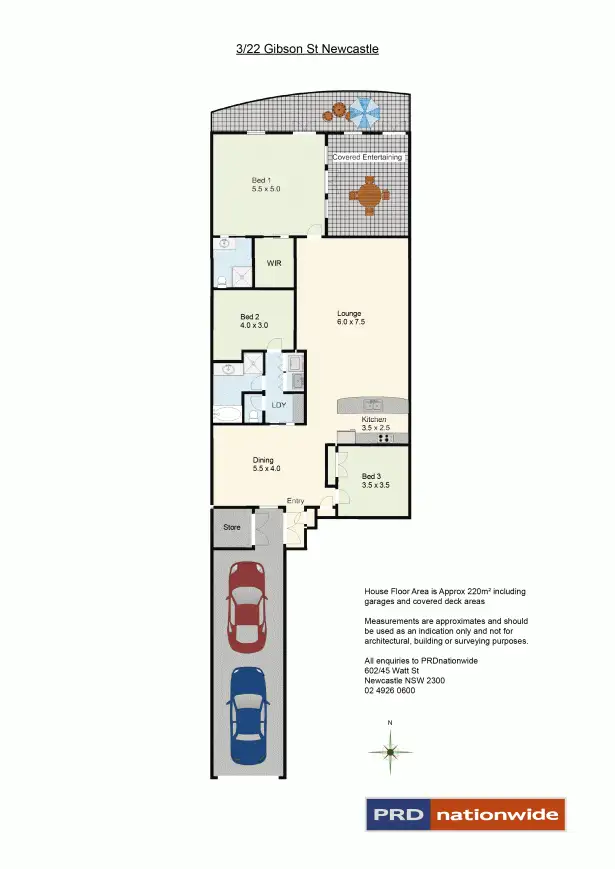 Floorplan of Homely house listing, 3/22 Gibson Street, Newcastle NSW 2300