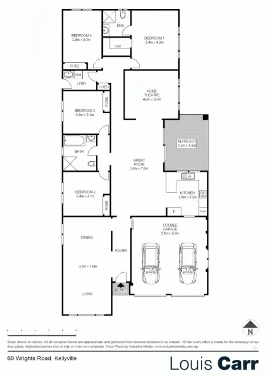 Floorplan of Homely house listing, 60 Wrights Road, Kellyville NSW 2155