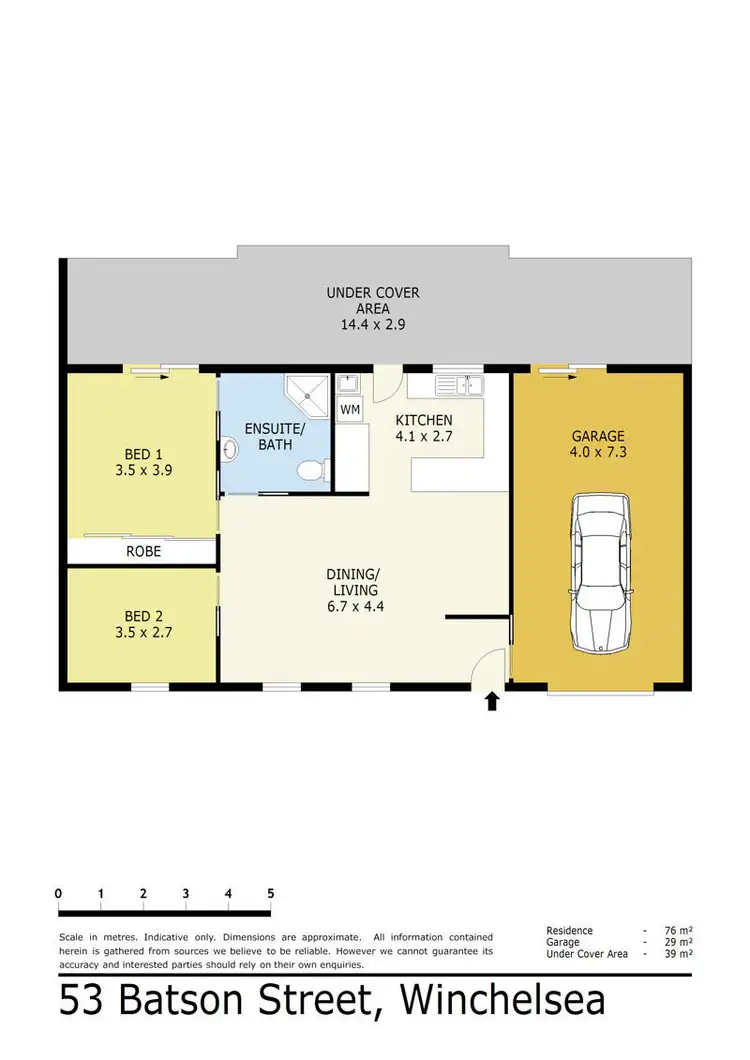 Floorplan of Homely house listing, 53 Batson Street, Winchelsea VIC 3241