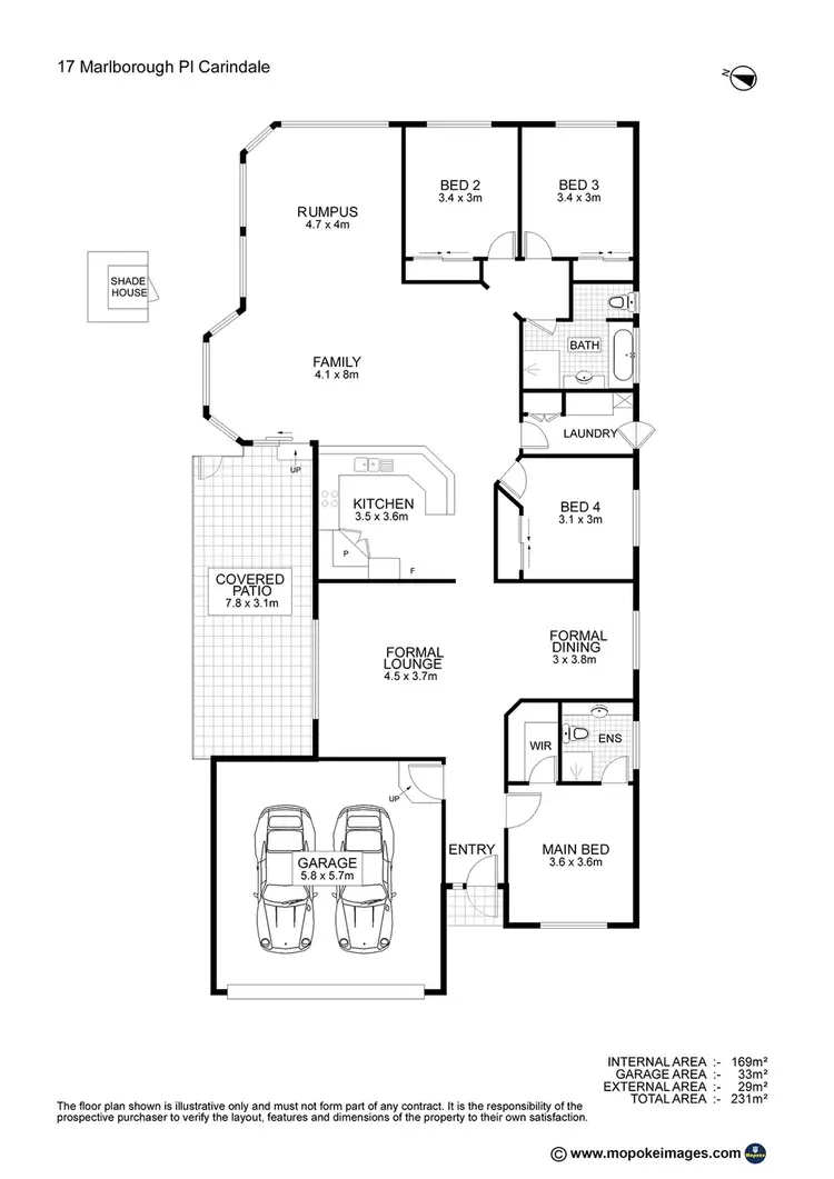 Floorplan of Homely house listing, 17 Marlborough Pl, Carindale QLD 4152
