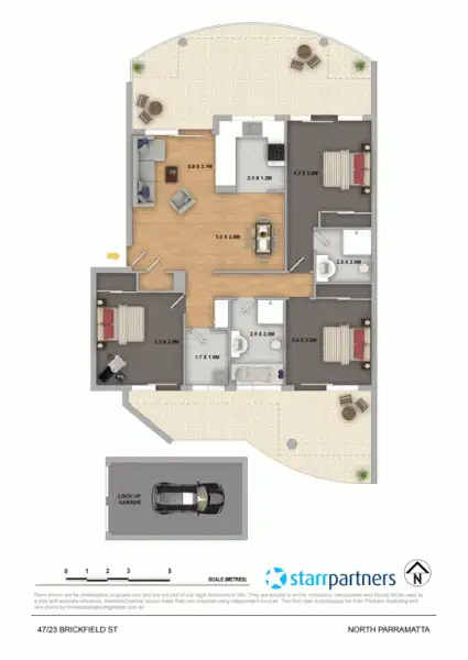 Floorplan of Homely unit listing, 47/23 Brickfield Street, North Parramatta NSW 2151