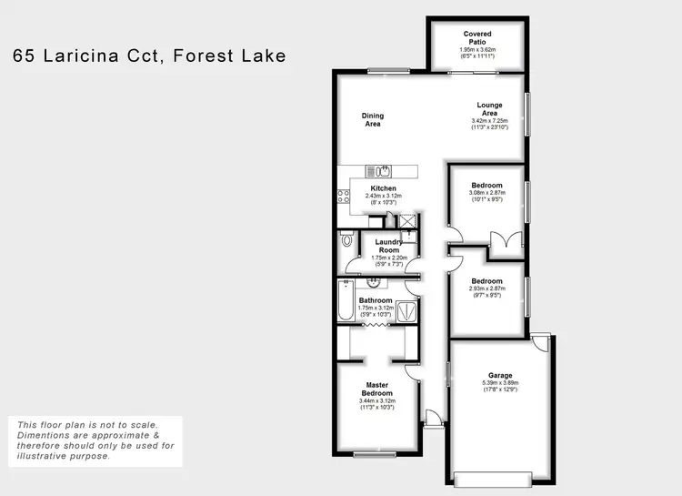 Floorplan of Homely house listing, 65 Laricina Cct, Forest Lake QLD 4078