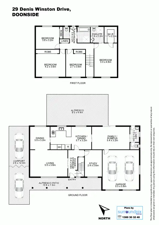 Floorplan of Homely house listing, 29 Denis Winston Drive, Doonside NSW 2767