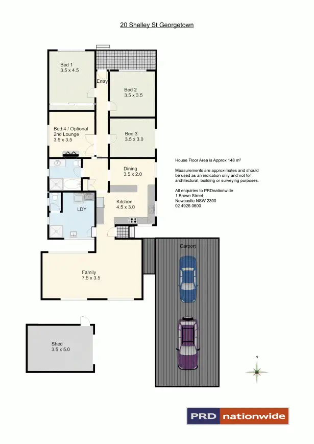 Floorplan of Homely house listing, 20 Shelley Street, Georgetown NSW 2298