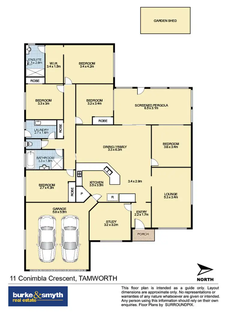 Floorplan of Homely house listing, 11 Conimbla Crescent, Tamworth NSW 2340