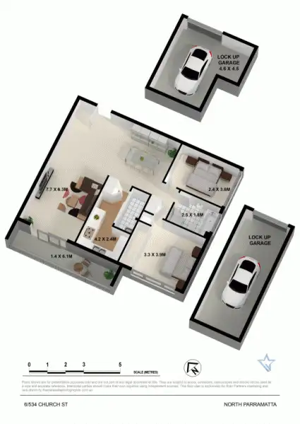 Floorplan of Homely unit listing, 6/534 Church Street, North Parramatta NSW 2151