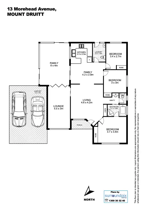 Floorplan of Homely house listing, 13 Morehead Avenue, Mount Druitt NSW 2770