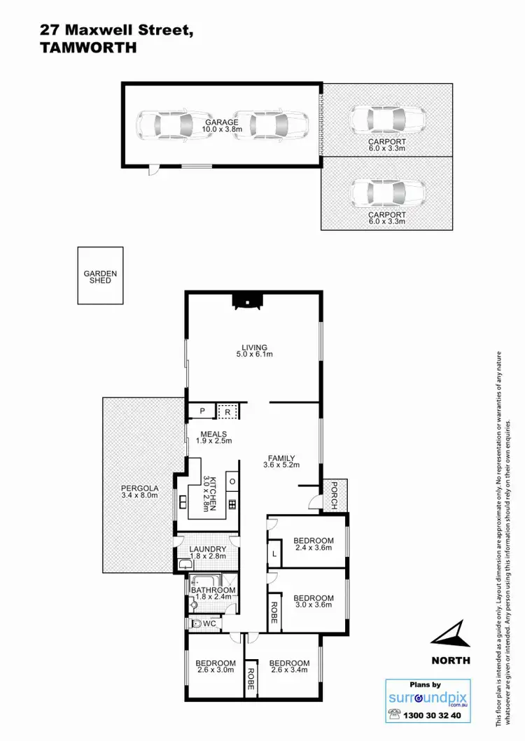 Floorplan of Homely house listing, 27 Maxwell Street, Tamworth NSW 2340