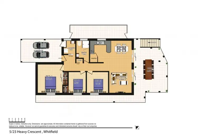 Floorplan of Homely villa listing, 5/23 Heavey Crescent, Whitfield QLD 4870