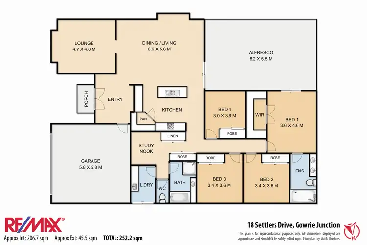 Floorplan of Homely house listing, 18 Settlers Drive, Gowrie Junction QLD 4352