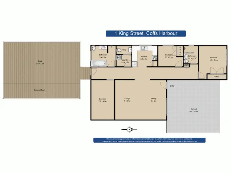 Floorplan of Homely house listing, 1 King Street, Coffs Harbour NSW 2450