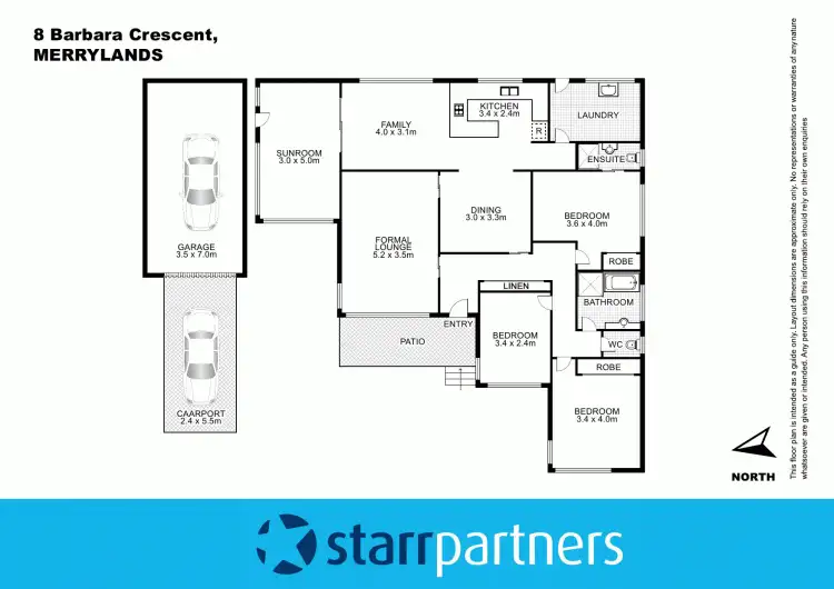 Floorplan of Homely house listing, 8 Barbara Crescent, Merrylands NSW 2160