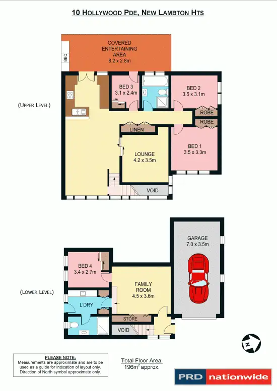 Floorplan of Homely house listing, 10 Hollywood Pde, New Lambton Heights NSW 2305