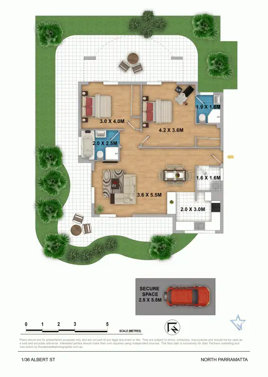 Floorplan of Homely unit listing, 1/34-36 Albert Street, North Parramatta NSW 2151