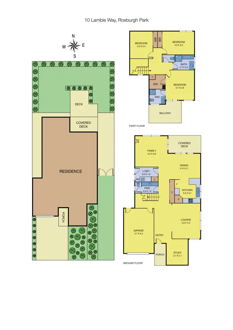 Floorplan of Homely house listing, 10 Lambie Way, Roxburgh Park VIC 3064
