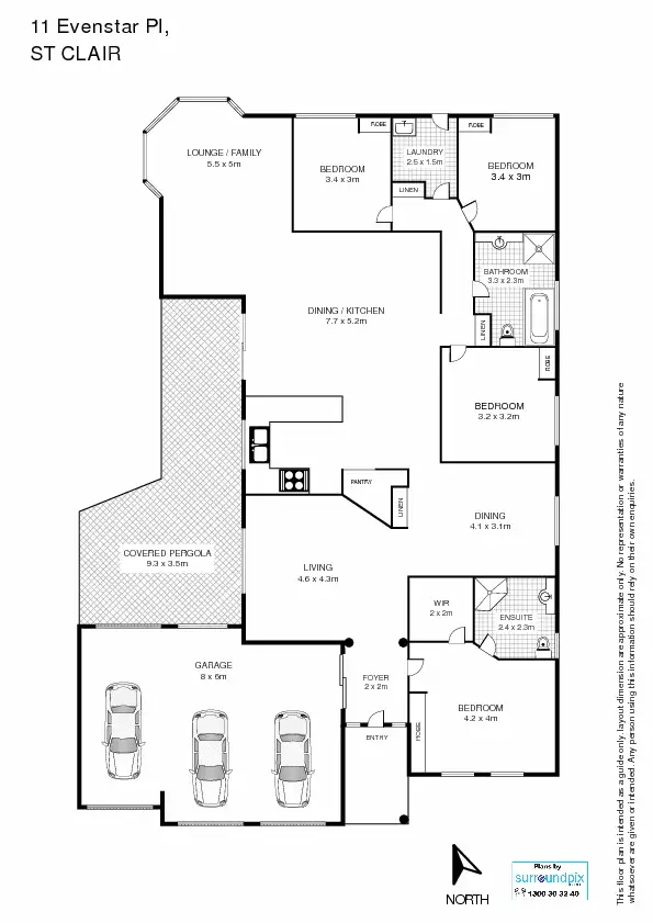 Floorplan of Homely house listing, 11 Evenstar Place, St Clair NSW 2759