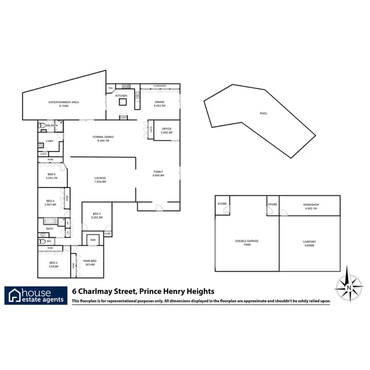 Floorplan of Homely house listing, 6 Charlmay Street, Prince Henry Heights QLD 4350