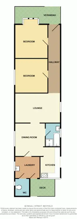 Floorplan of Homely house listing, 42 Ingall Street, Mayfield NSW 2304
