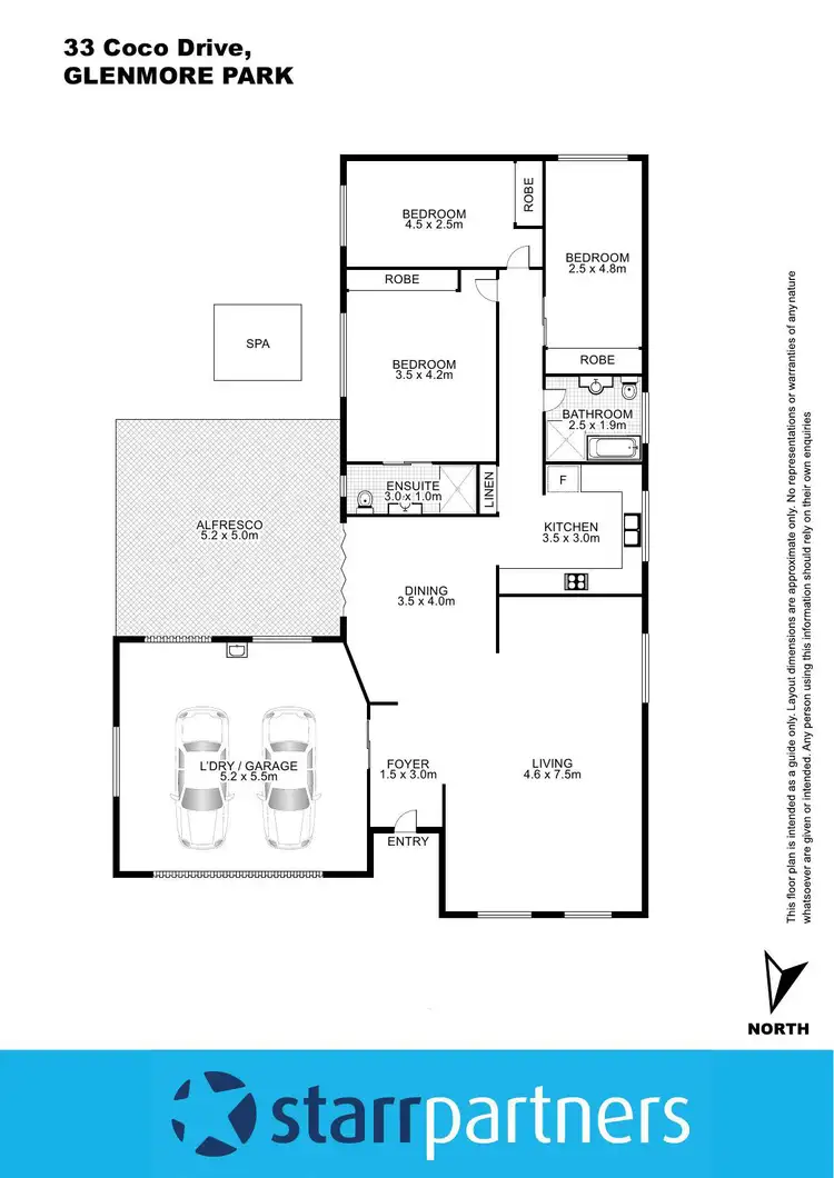 Floorplan of Homely house listing, 33 Coco Drive, Glenmore Park NSW 2745