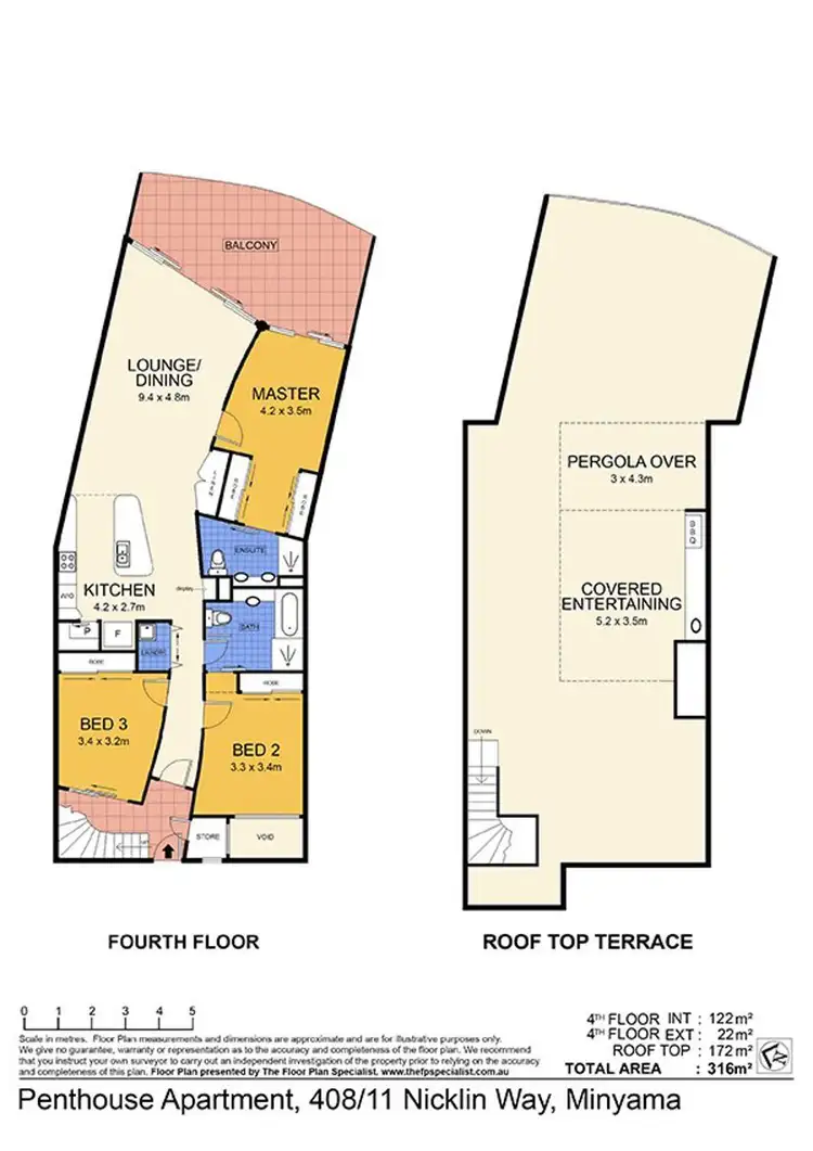 Floorplan of Homely apartment listing, 408/11 Nicklin Way, Minyama QLD 4575