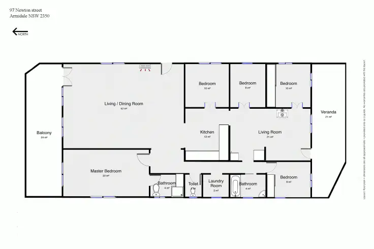 Floorplan of Homely house listing, 97 Newton Street, Armidale NSW 2350