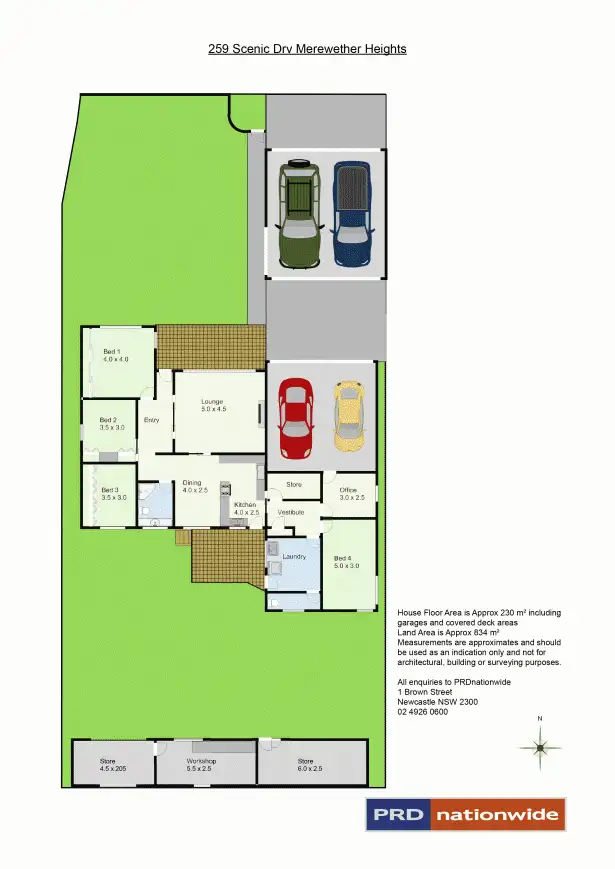 Floorplan of Homely house listing, 259 Scenic Drive, Merewether Heights NSW 2291
