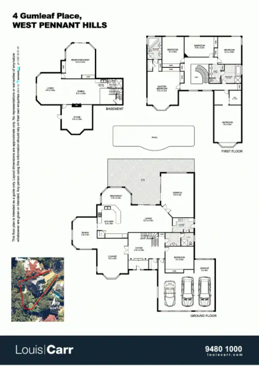 Floorplan of Homely house listing, 4 Gumleaf Place, West Pennant Hills NSW 2125