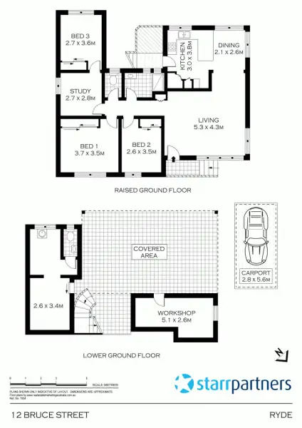 Floorplan of Homely house listing, 12 Bruce St, Ryde NSW 2112