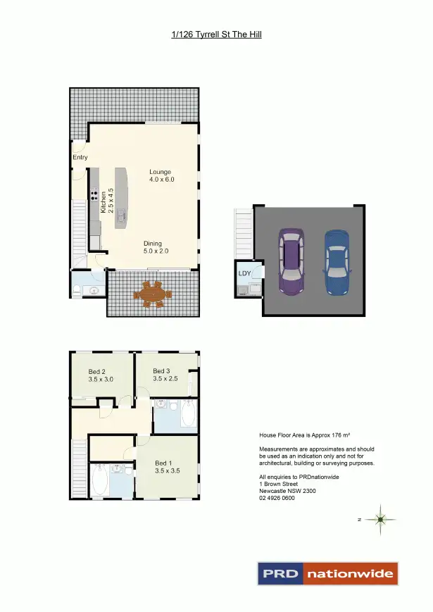 Floorplan of Homely apartment listing, 1/126 Tyrrell Street, The Hill NSW 2300
