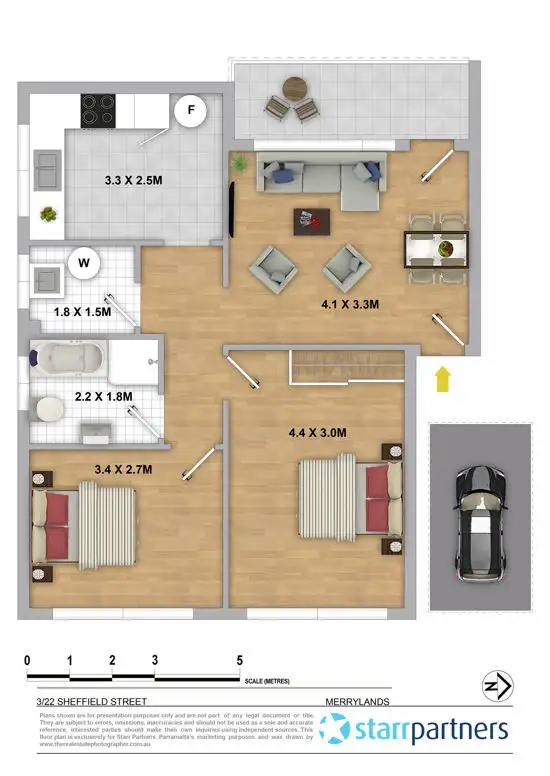 Floorplan of Homely apartment listing, 3/22 Sheffield Street, Merrylands NSW 2160