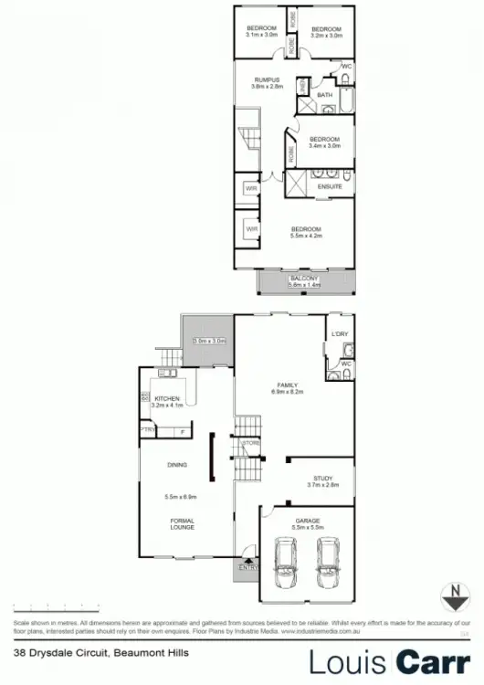Floorplan of Homely house listing, 38 Drysdale Circuit, Beaumont Hills NSW 2155