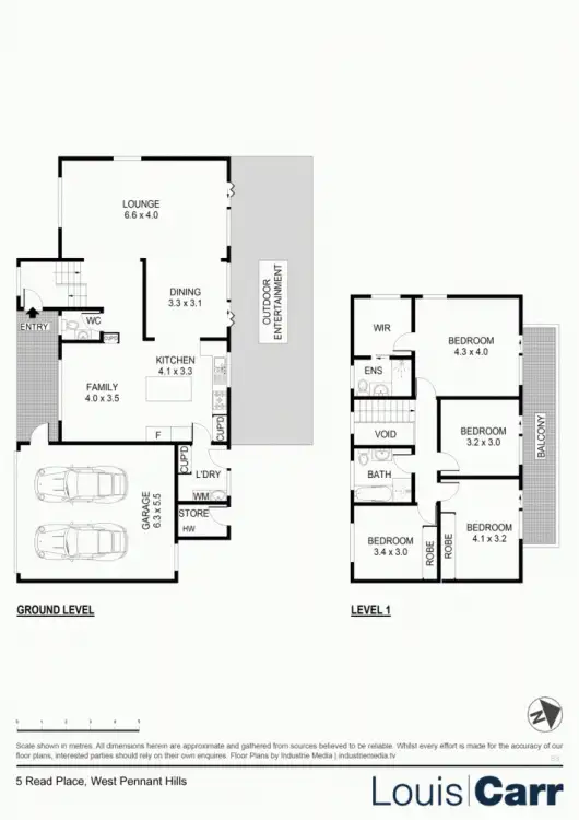 Floorplan of Homely house listing, 5 Read Place, West Pennant Hills NSW 2125