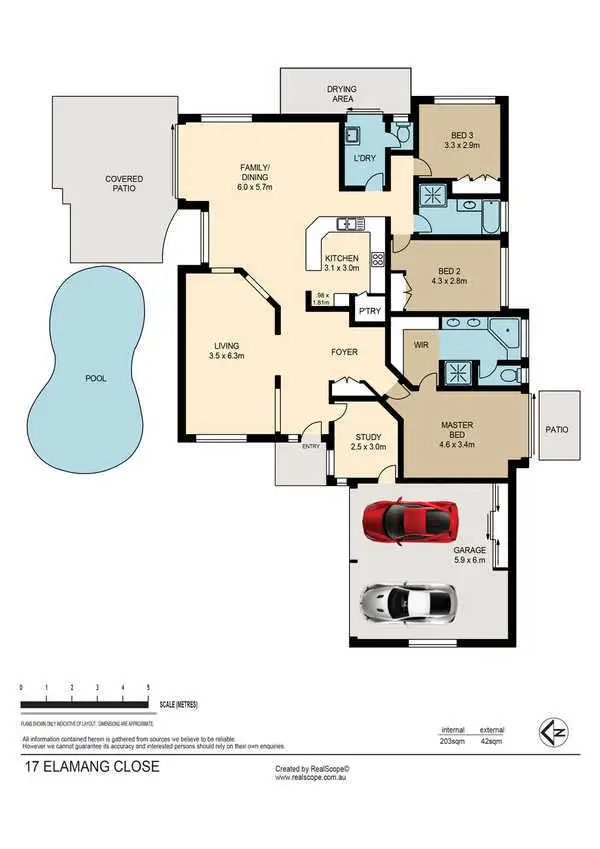 Floorplan of Homely house listing, 17 Elamang Close, Sinnamon Park QLD 4073