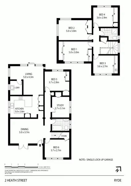Floorplan of Homely house listing, 2 Heath St, Ryde NSW 2112