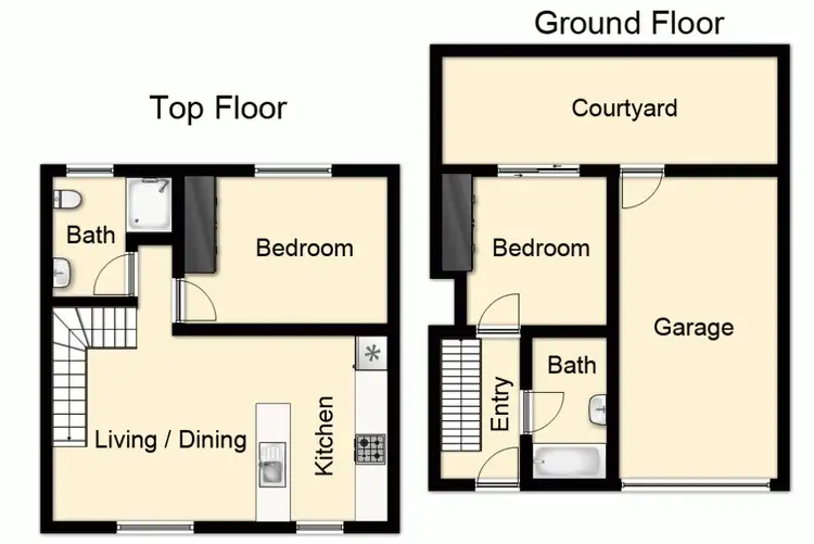 Floorplan of Homely townhouse listing, z6/505 Gympie Road, Strathpine QLD 4500
