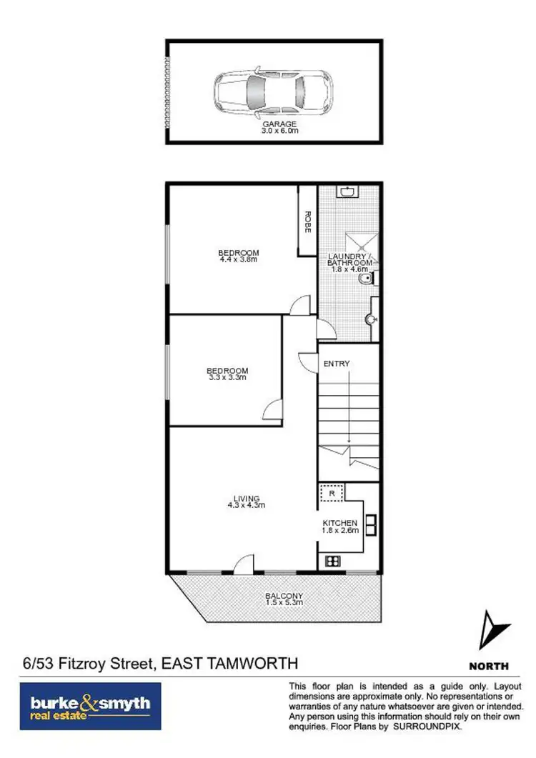 Floorplan of Homely house listing, 6/53 Fitzroy Street, Tamworth NSW 2340