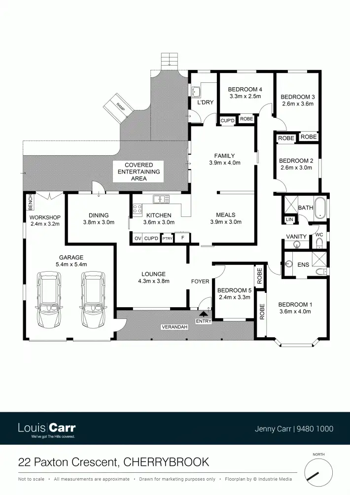 Floorplan of Homely house listing, 22 Paxton Crescent, Cherrybrook NSW 2126