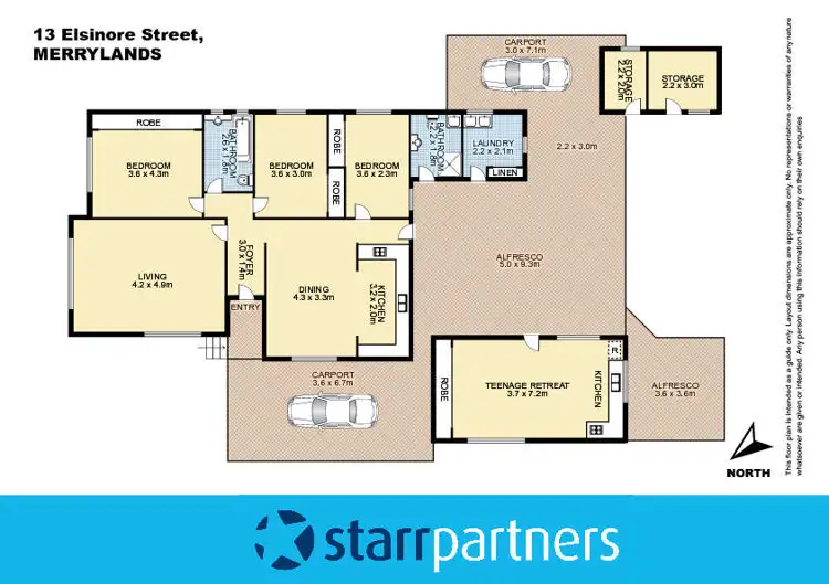 Floorplan of Homely house listing, 13 Elsinore Street, Merrylands NSW 2160