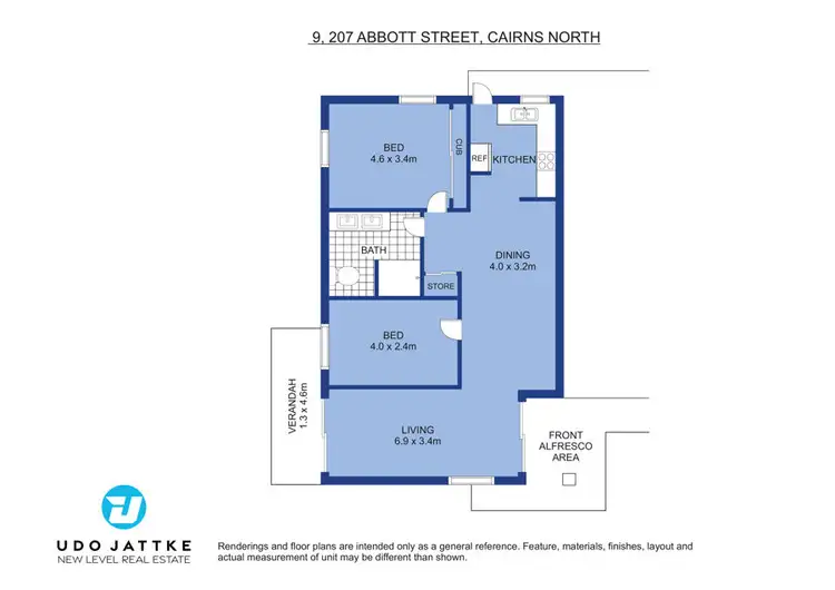 Floorplan of Homely unit listing, 9/207 Abbott Street, Cairns North QLD 4870