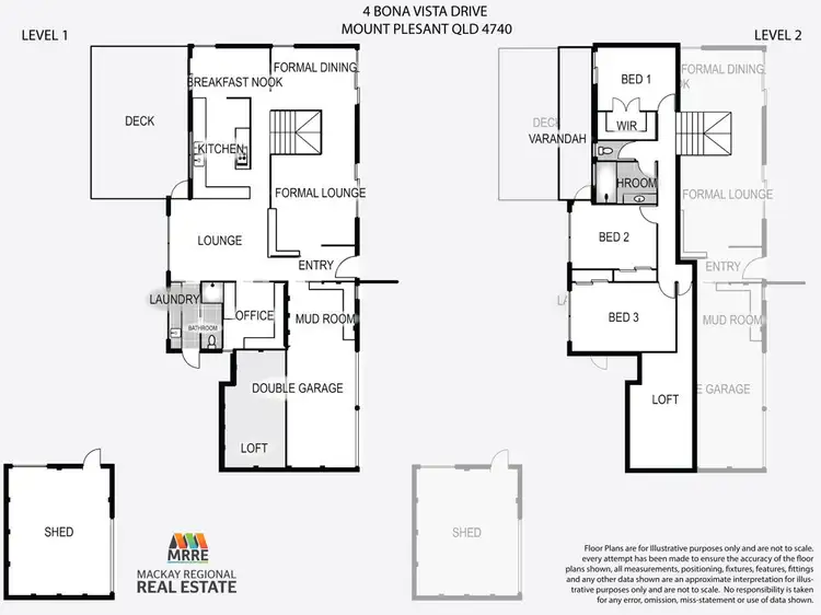 Floorplan of Homely house listing, 4 Bona Vista Drive, Mount Pleasant QLD 4740