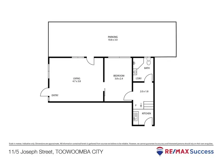Floorplan of Homely unit listing, 11/5 Joseph Street, Toowoomba City QLD 4350
