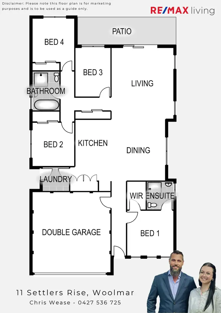 Floorplan of Homely house listing, 11 Settlers Rise, Woolmar QLD 4515